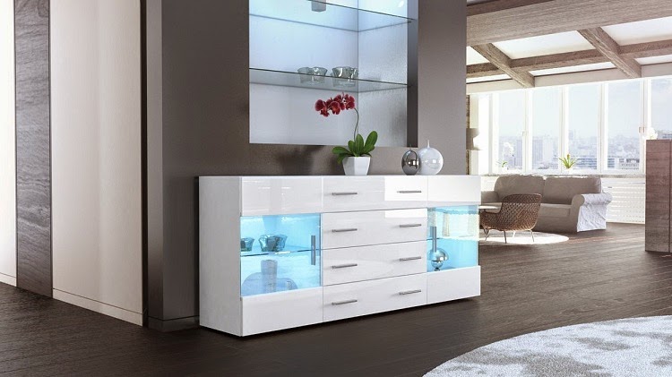 modern white sideboard
