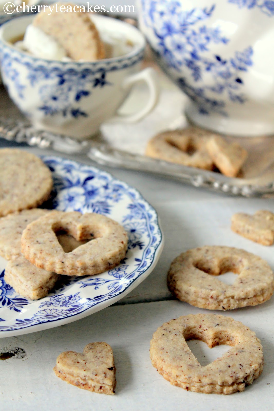 Cherry Tea Cakes Hazelnut Sandies