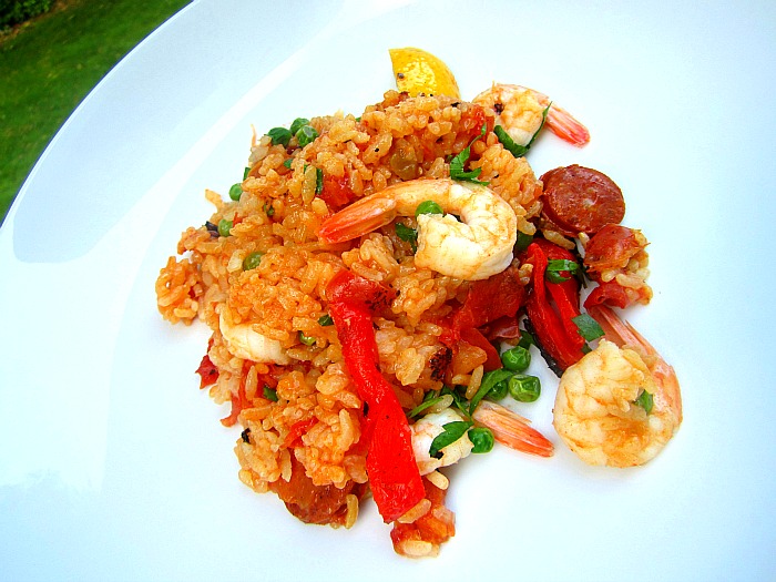 Summer Heat Paella on the Grill