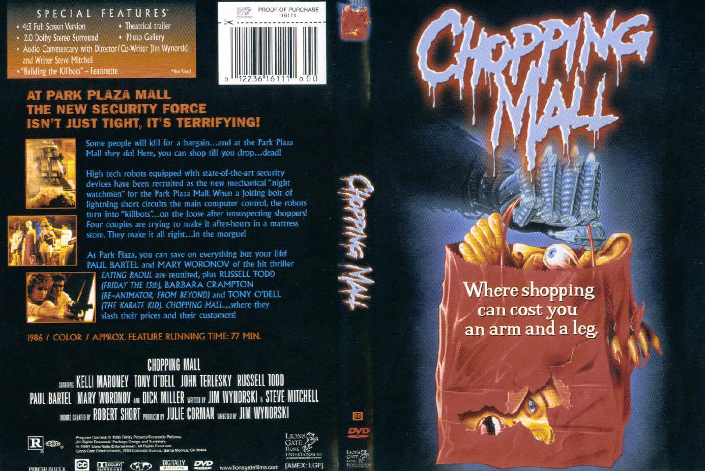 Little Shop Of Horrors Chopping Mall Aka Killbots 1986