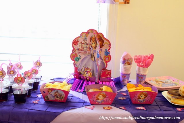 Sofia the First Party Snack Table Sofia the First Party Snack Table