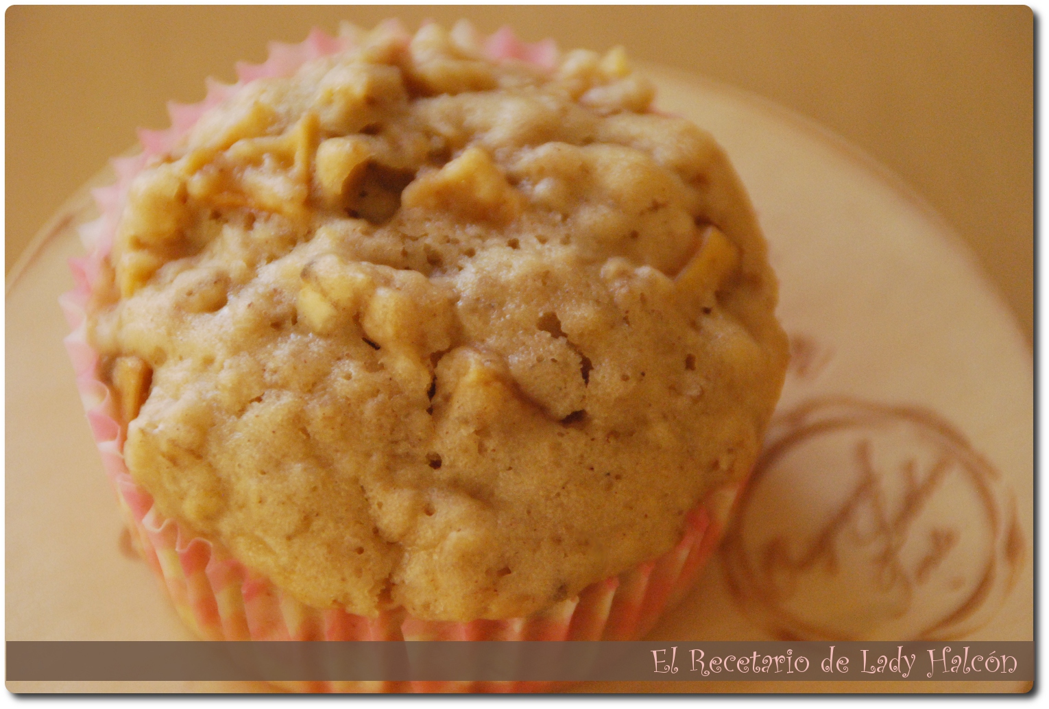 El Recetario de Lady Halcon Muffins de manzana y avena