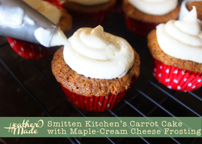Heather O Made Smitten Kitchen's Carrot Cake with MapleCream Cheese