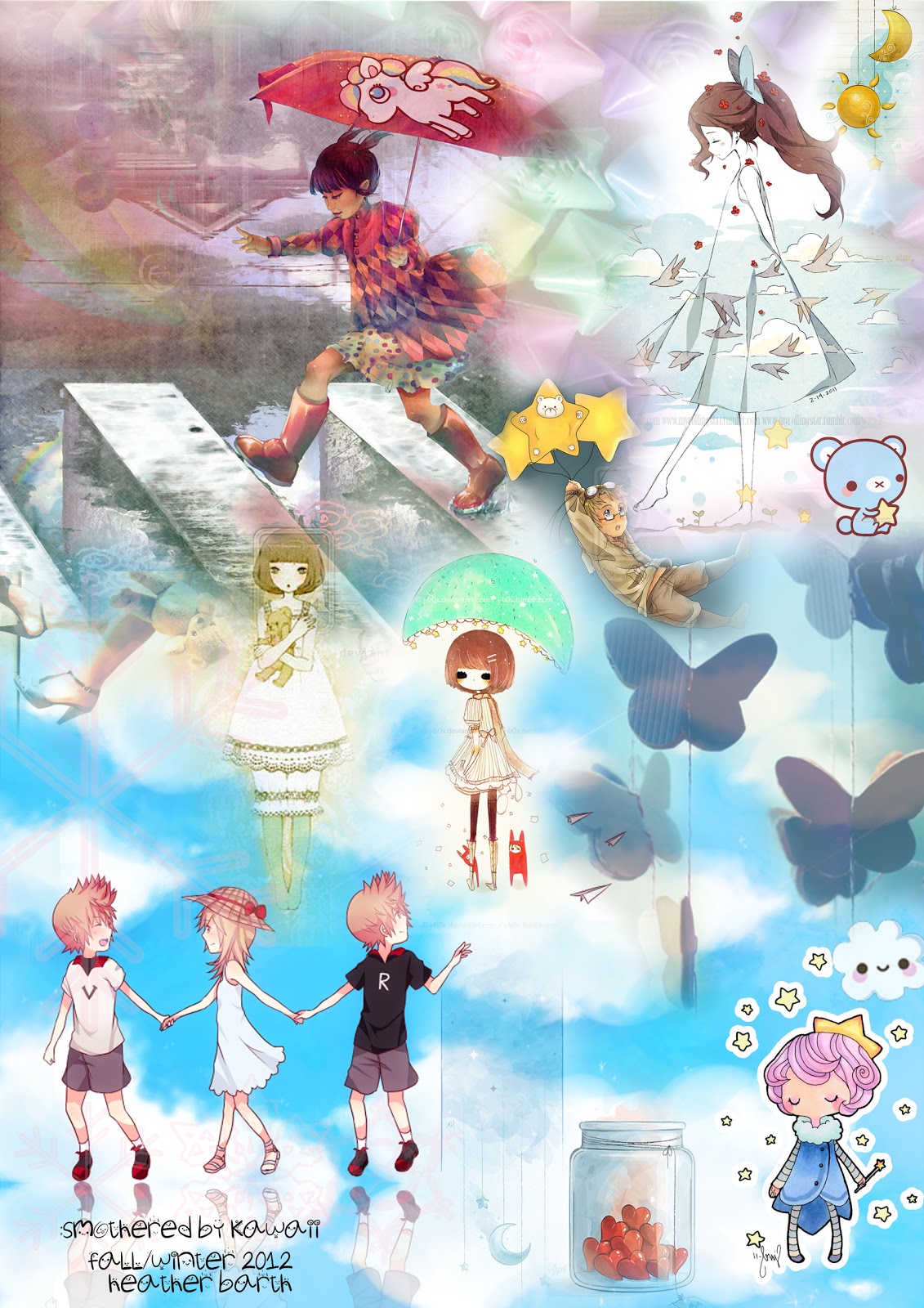 Smothered By Kawaii mood board final