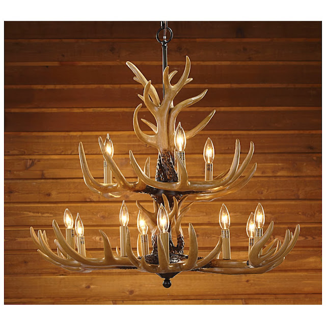 Deer Antler Light Fixtures Fabulous Antler Replica Lighting Options