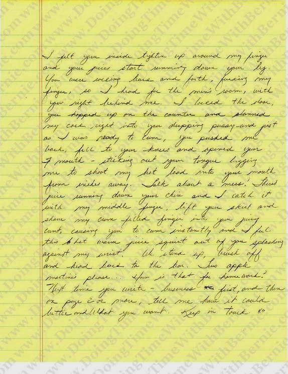 Bernard Kerik Hand Written Prison Letter www.DoingTimeWithBernie.com