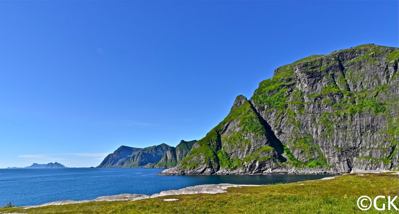 Hellsegga, die südwestlichste Landspitze der Lofoten.
