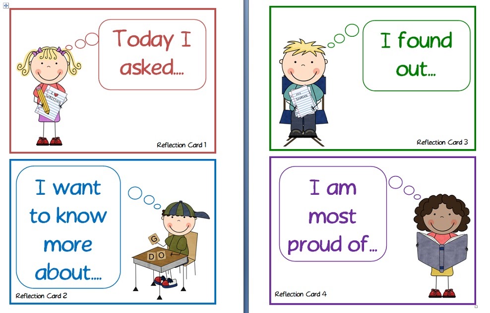 Down Under Teacher Reflection Prompt sentence starters for class