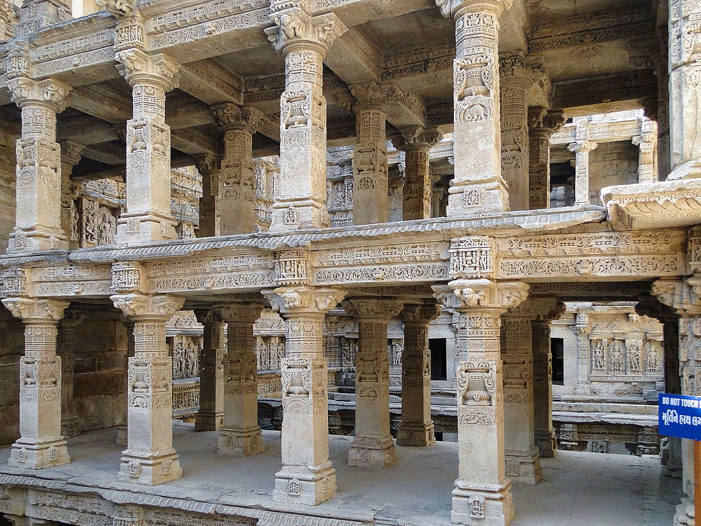 Pillars of Rani ki vav Gujrat, India