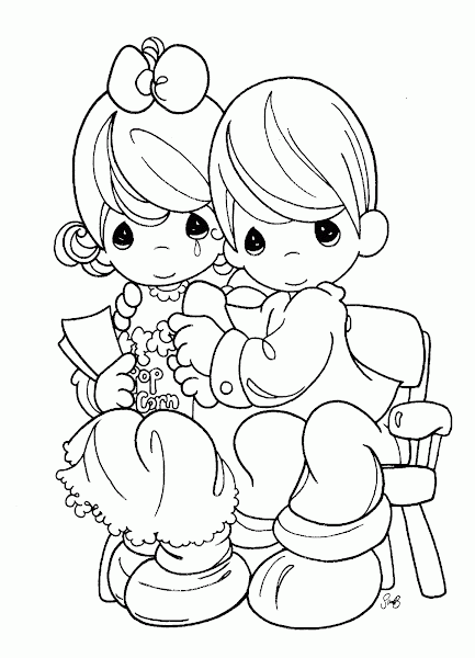 Precious Moments Coloring Pages Printable