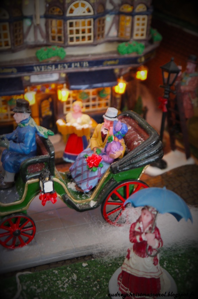 My Christmas Carol My Lemax Christmas village 2015 into the street