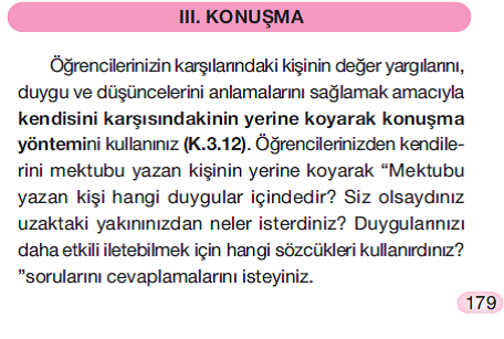 6. SINIF TÜRKÇE KONUŞMA BECERİSİ ETKİNLİK İNCELEMESİ: 6. SINIF TÜRKÇE