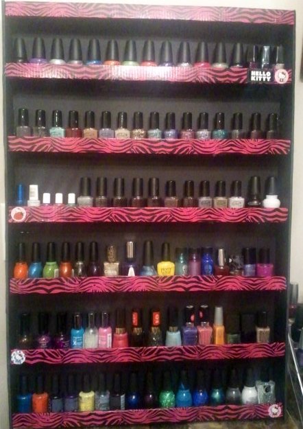 DIY: Nail Polish Rack