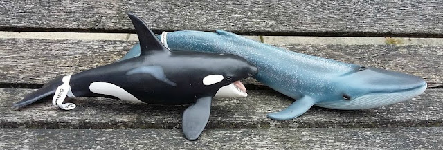 Schleich Ocean Creatures Set Blue Whale and Orca Killer Whale