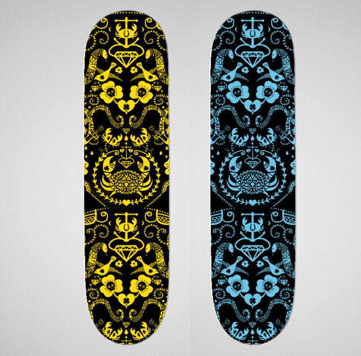 Farnell Lucky ride Skateboard design
