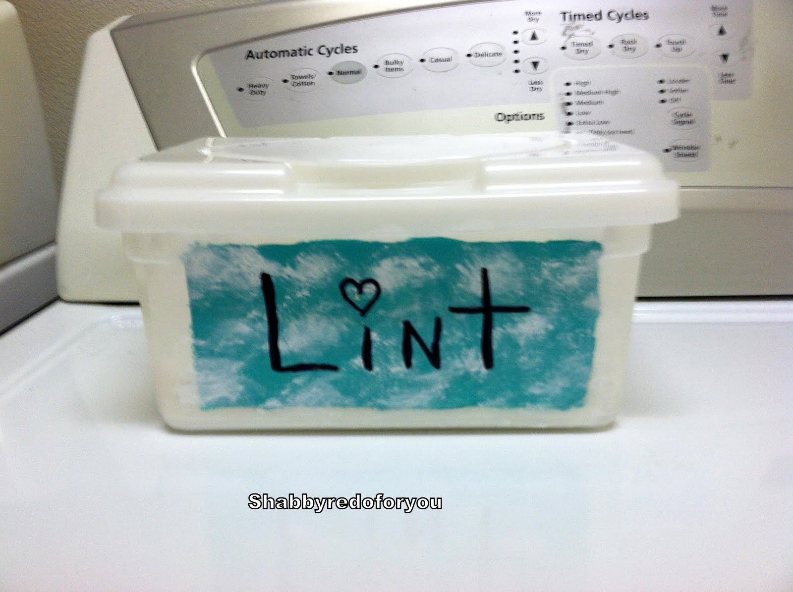 Shabby Redo For You ! Laundry Dryer Lint DIY