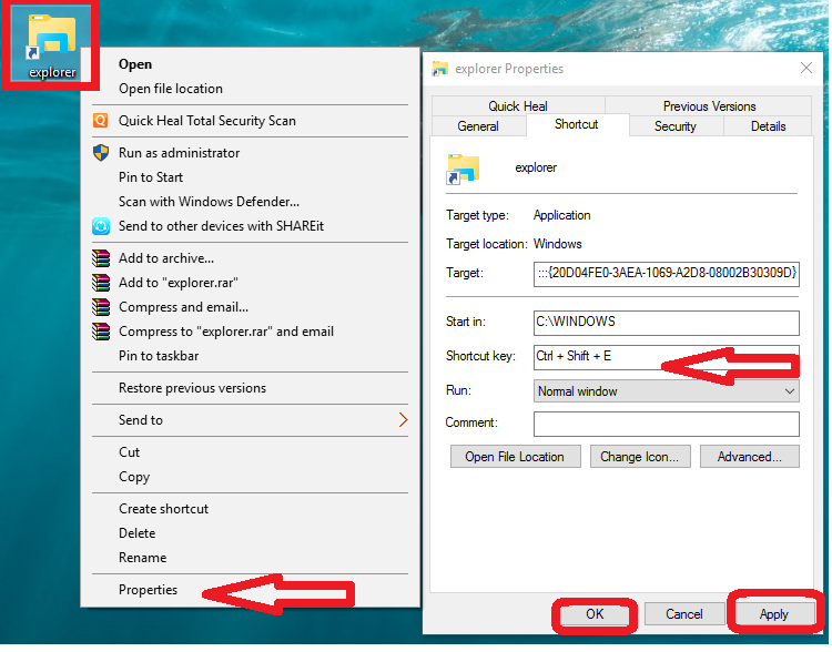 Learn New Things Shortcut key to Open This PC in Windows 10