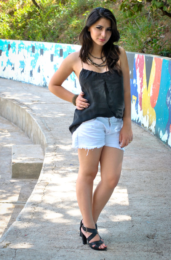 Bárbara Urias - look rocker P&B - urban style Bárbara Urias - look rocker P&B - urban style