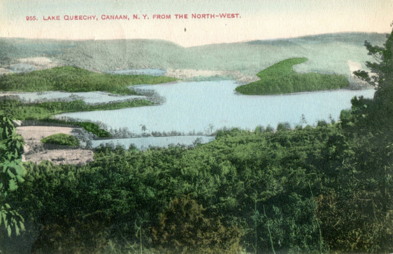 Old Pictures of Columbia County NY Lake Queechy, Canaan NY from the