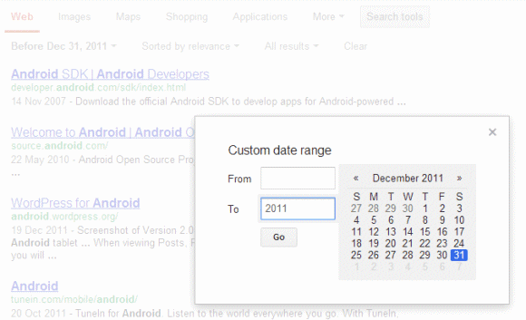 Custom Date Range Tips Google