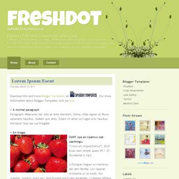 freshdot blogger template. blogger template from wordpress theme. wordpress theme to blogger. convert wordpress theme to blogger