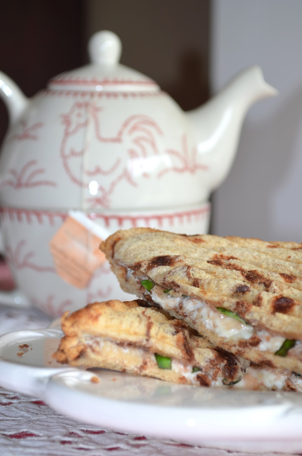 The Lazy Daisy Kitchen grilled goat cheese sandwiches with strawberry