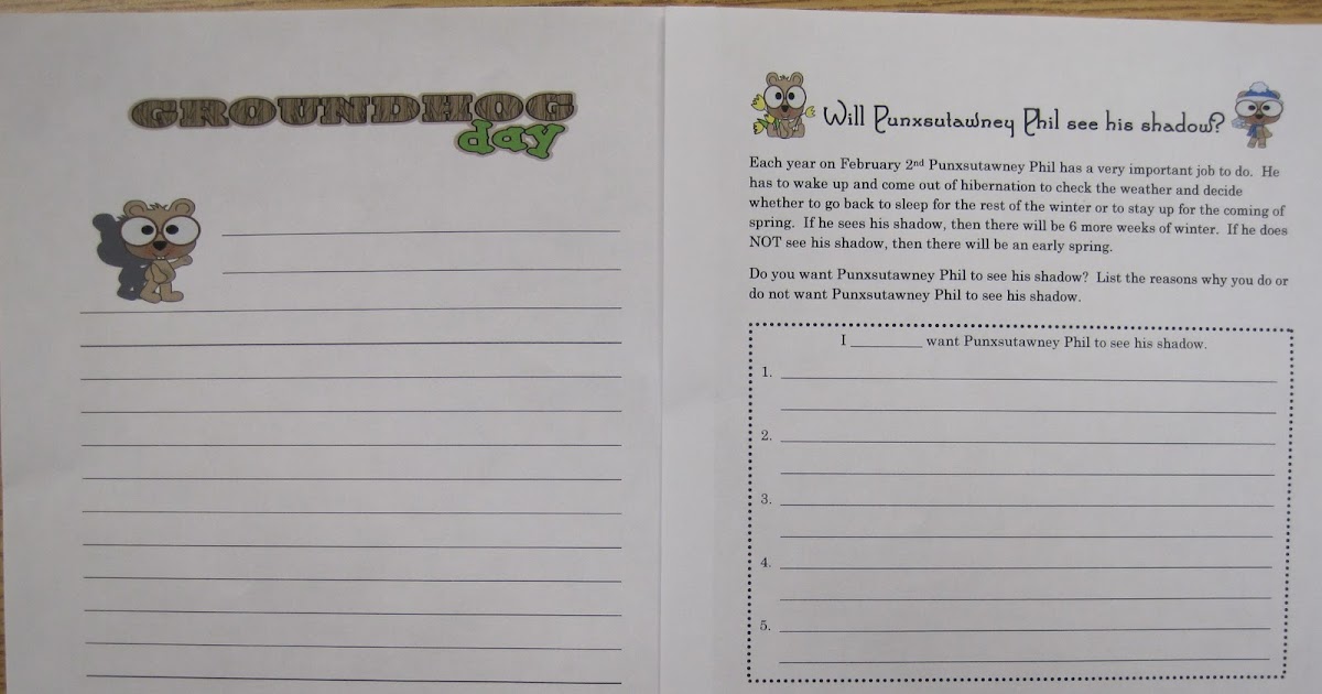 Savvy Second Graders: Groundhog Day Writing