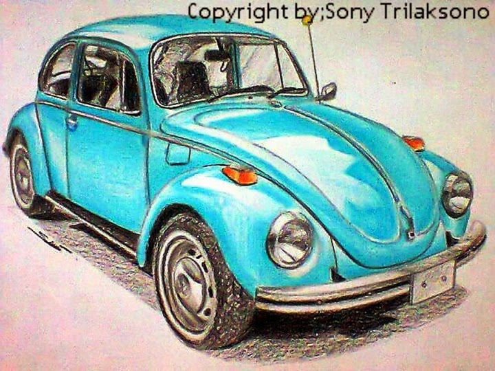 VW Beetle Painting by Sony Trilaksono Gallery PICTOMOTIF