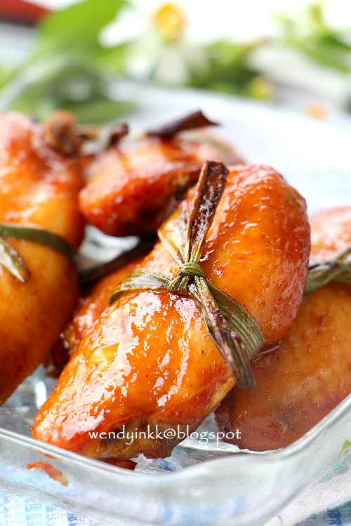 Table for 2.... or more Plum Sauce Chicken Wings Baked in a Flash