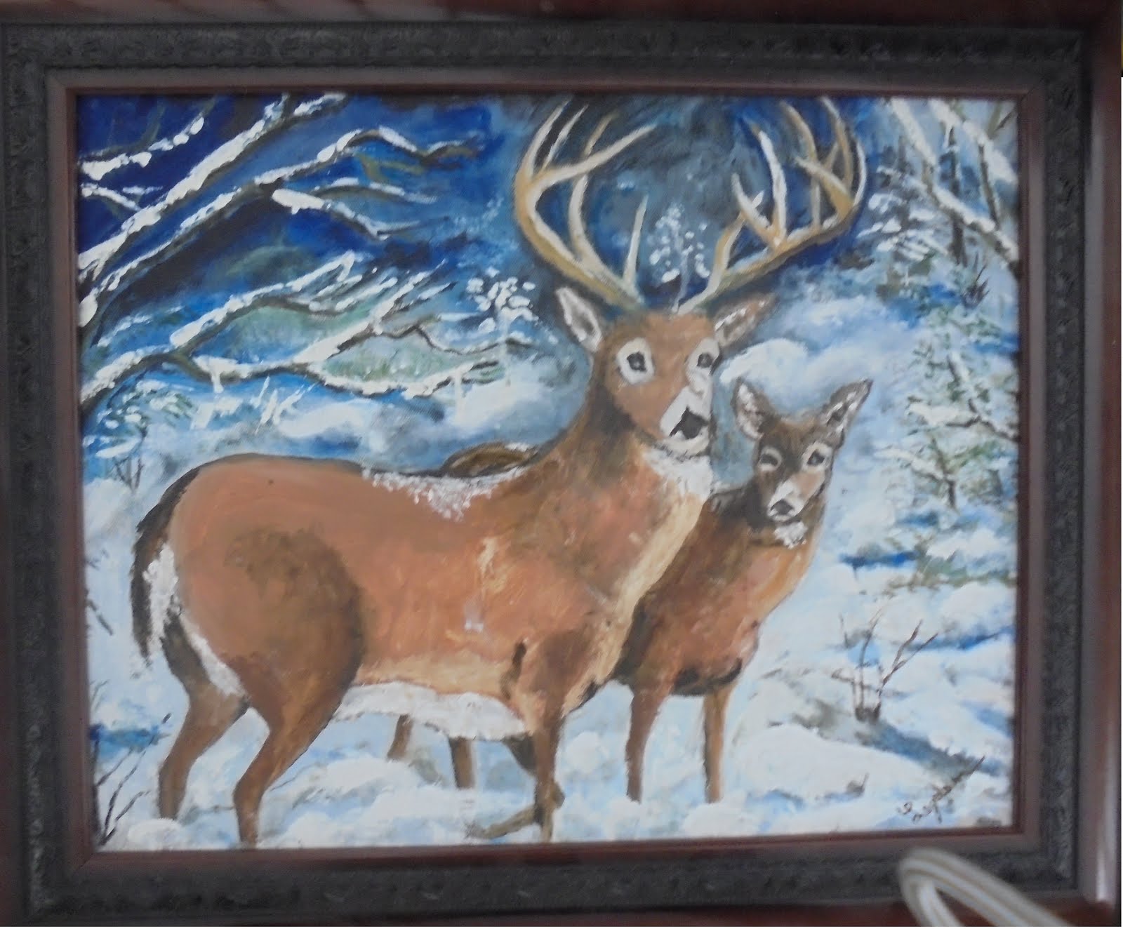 Winter Deers in Maine # 89