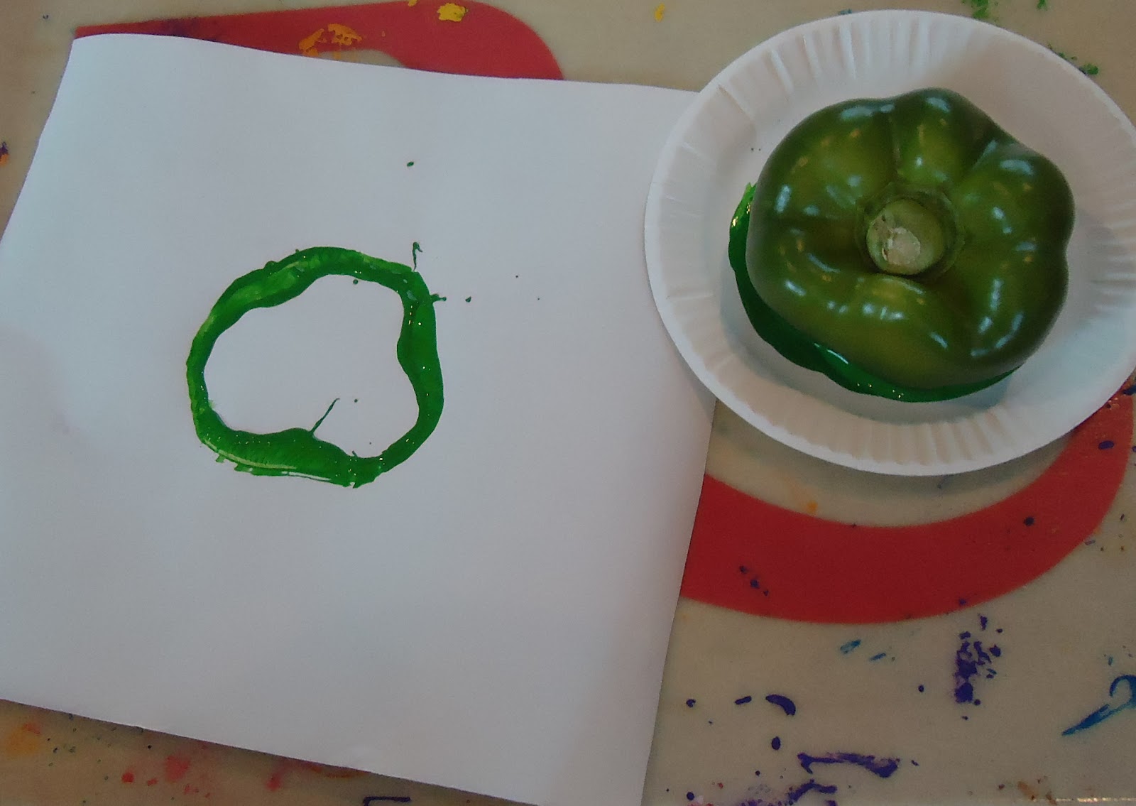 little illuminations Green Pepper Print Shamrocks