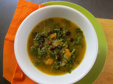 Kale Pumpkin and Black Bean Soup