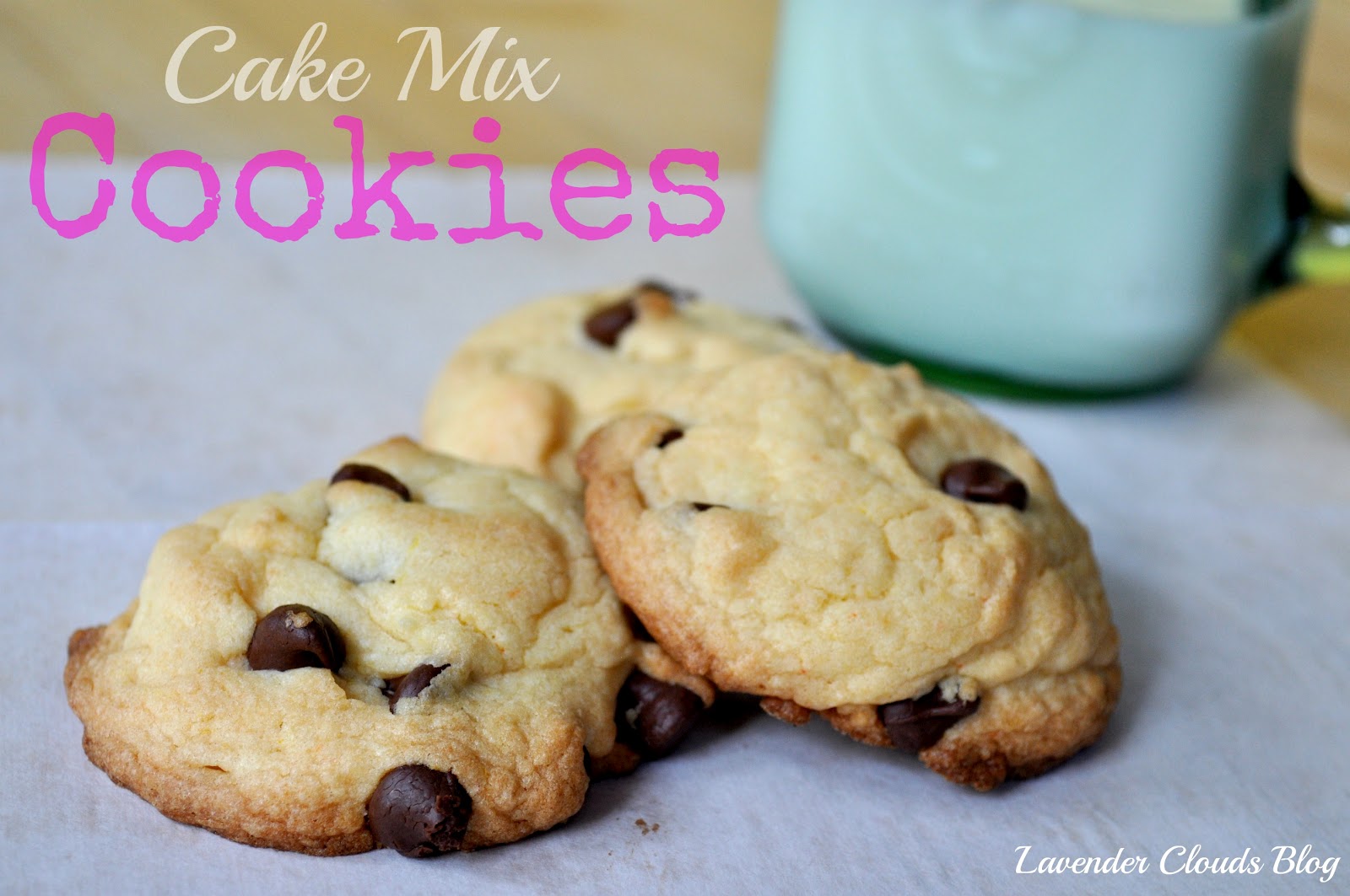 Lavender Clouds Cake Mix Cookies