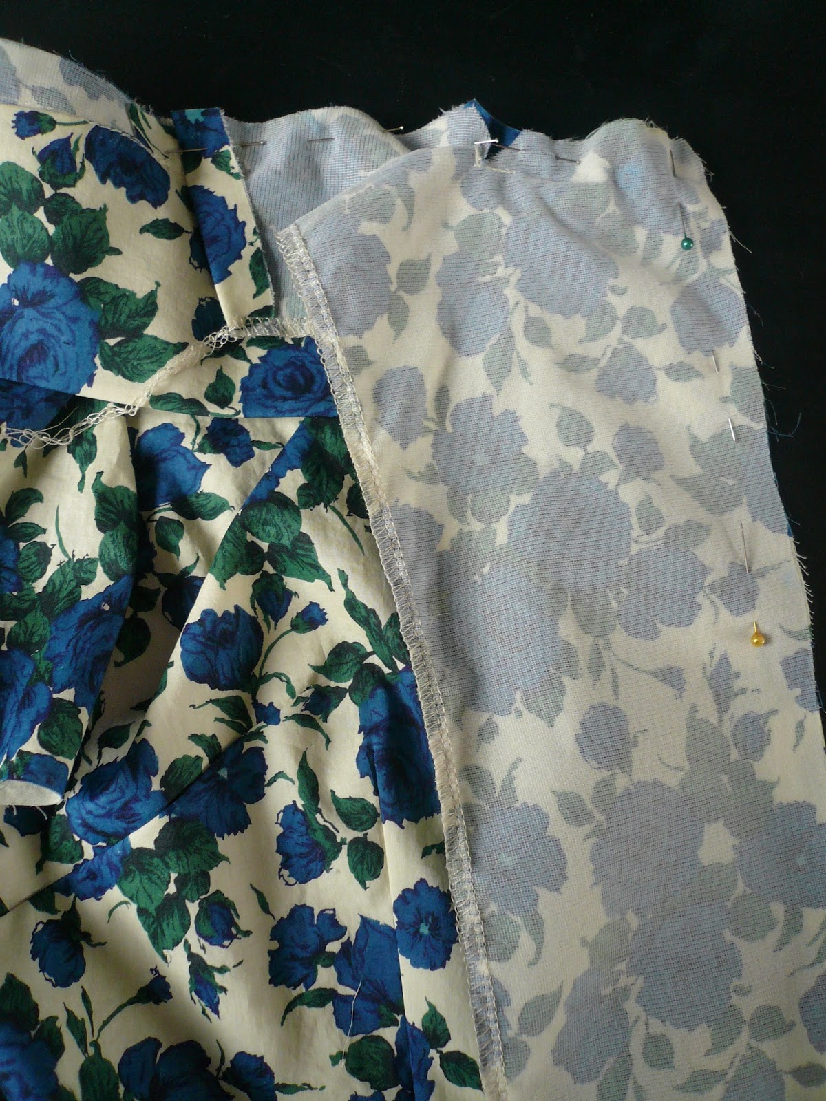 Handmade Jane Tutorial attaching a collar and facings to a shirt dress