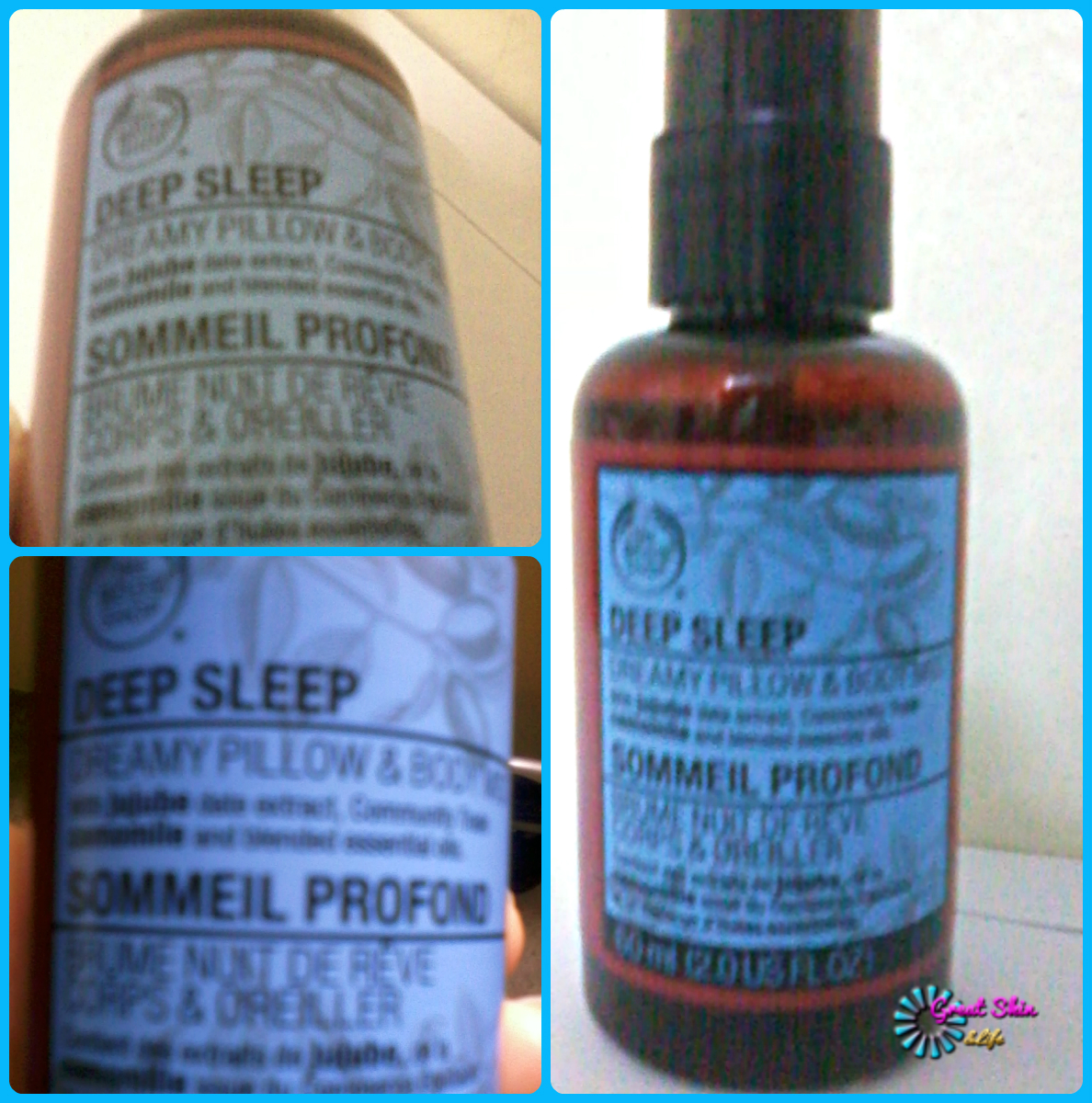 GREAT SKIN&LIFE REVIEW ON BODY SHOP DEEP SLEEP PILLOW AND BODY MIST