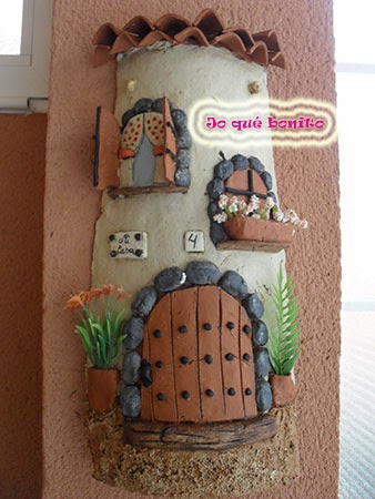 Jo qué bonito: tutorial para hacer teja decorada con pasta de papel
