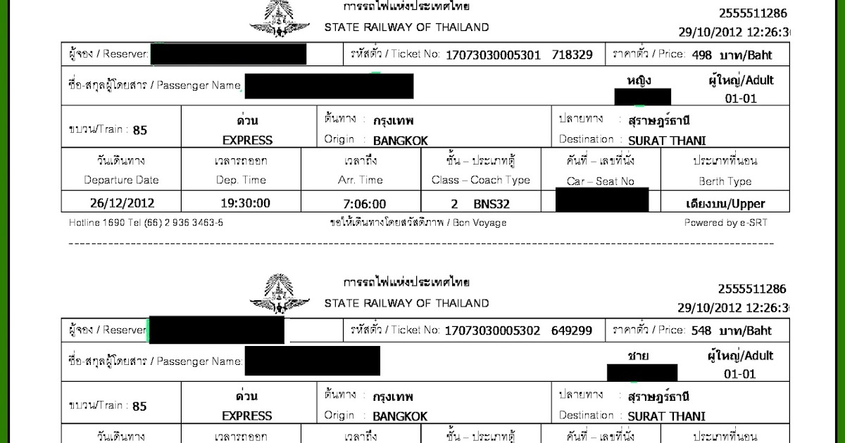 Day 4: Train Travel And Surat Thani To Krabi Still En Route