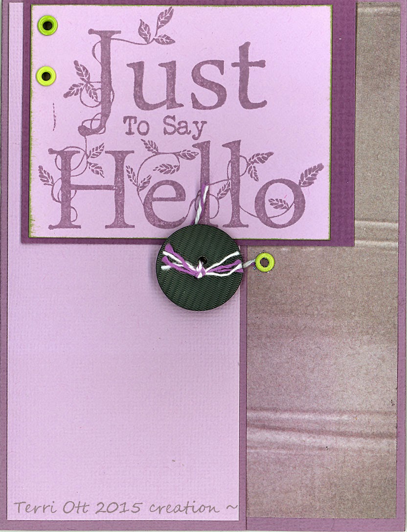 Lets Blog Just to say Hello!