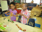 Creating a vegetable pattern.