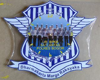 Jam Dinding Custom Logo Polisi Lalu Lintas