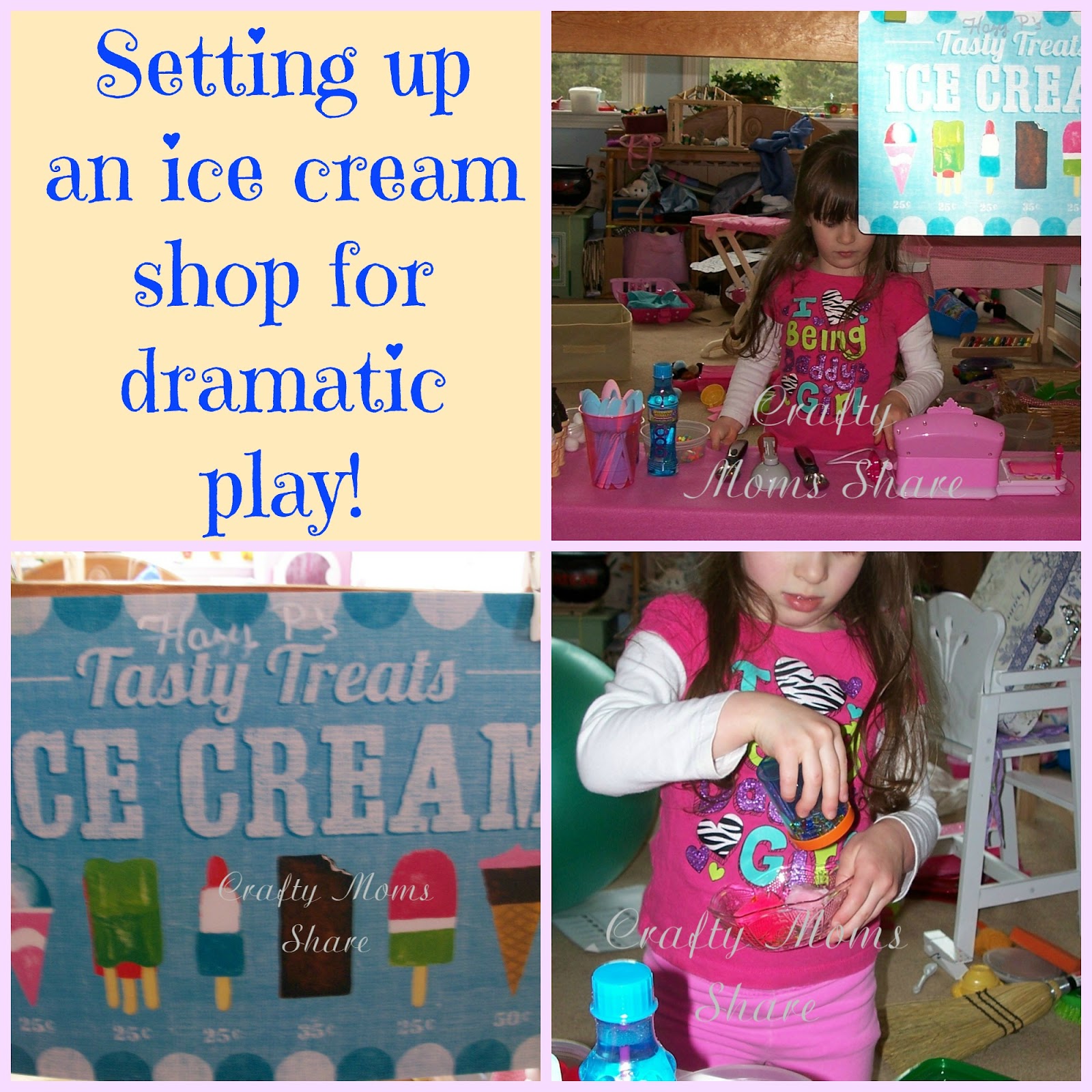 Crafty Moms Share Ice Cream ShopDramatic Play