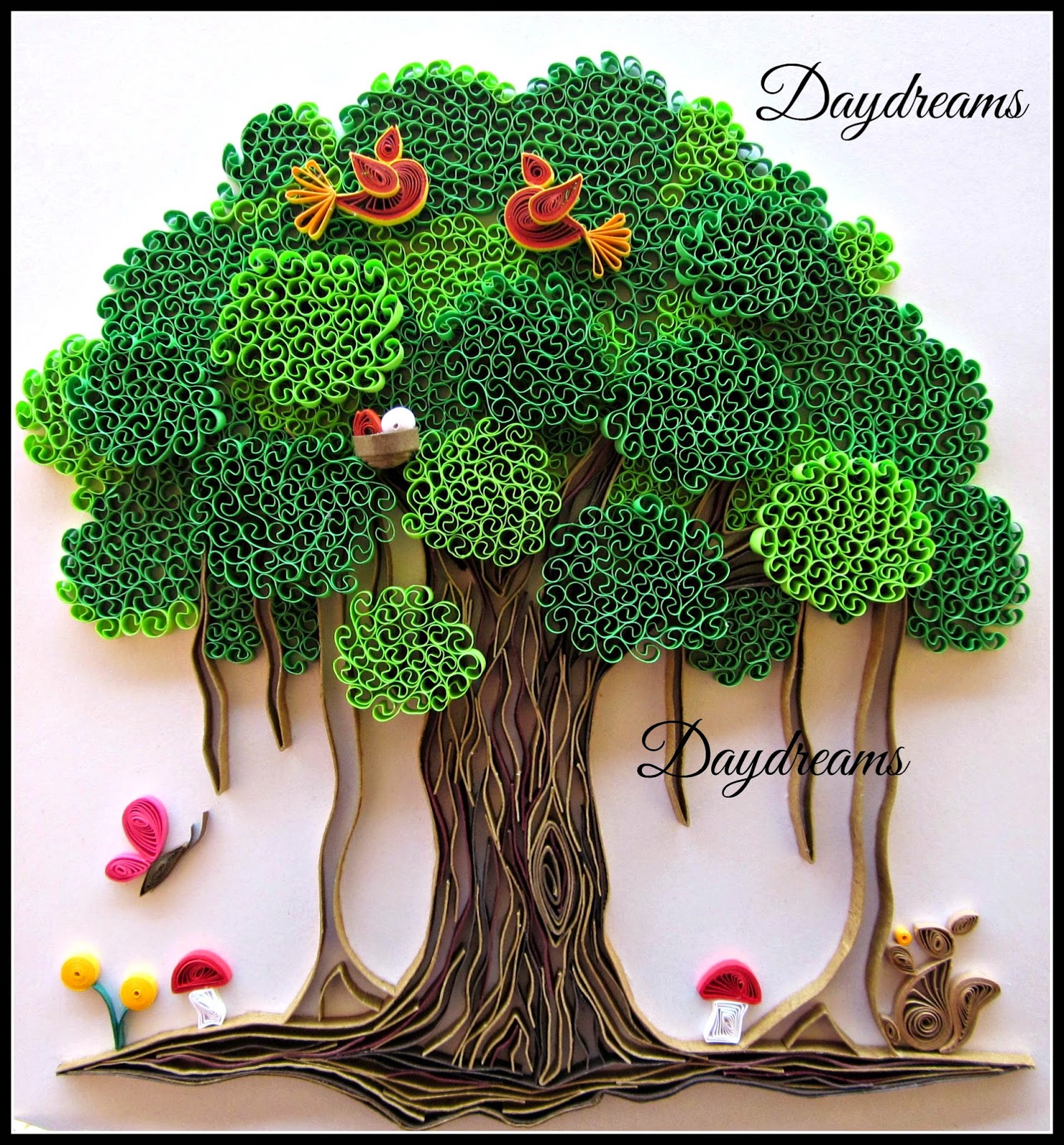 DAYDREAMS Quilled banyan tree