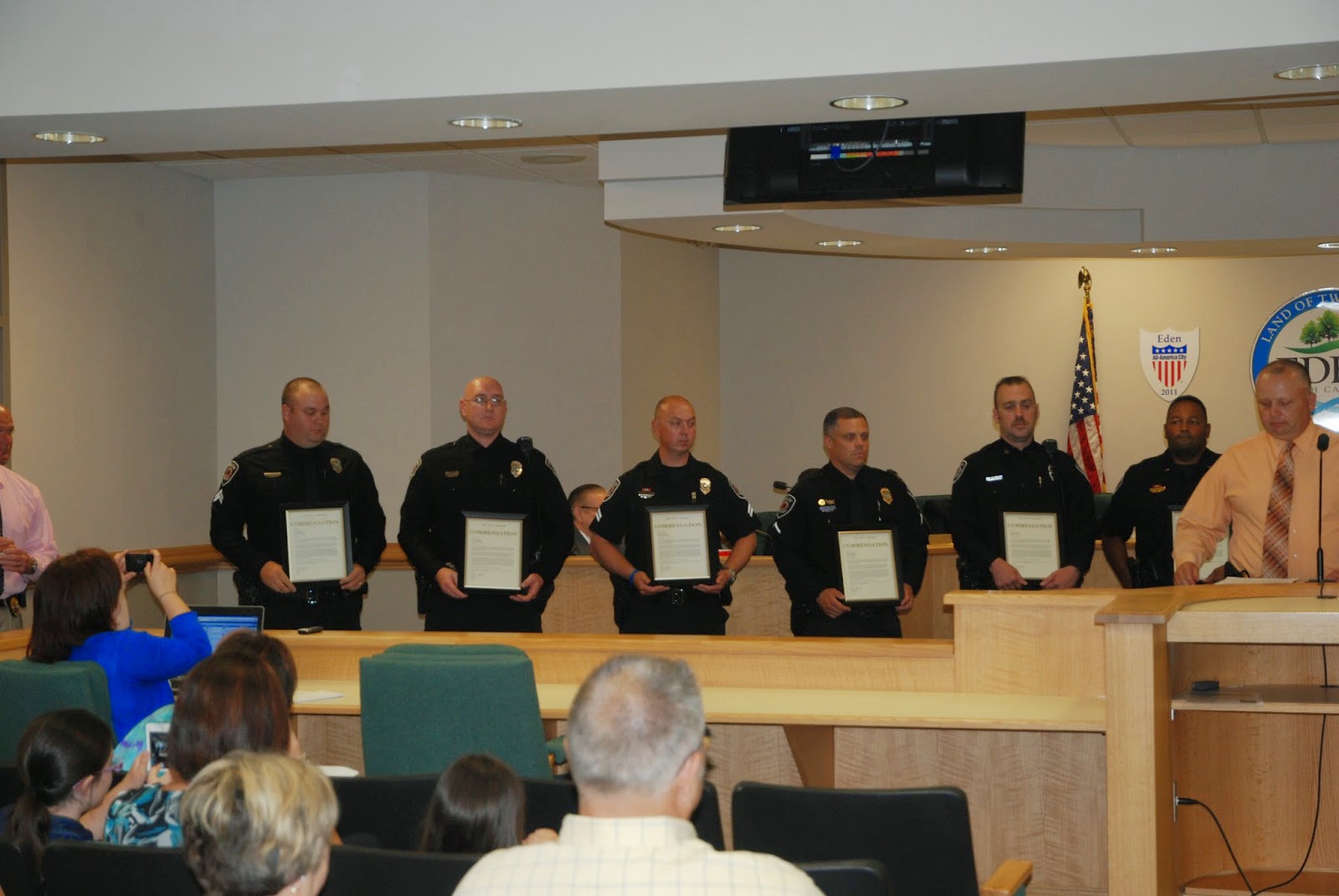 Eden Police Department Officers Recognized for Job Well Done