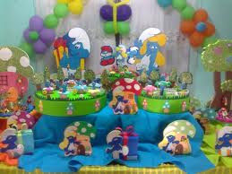 ... PARA LA FIESTA INFANTIL CON PITUFOS : LAS FIESTAS INFANTILES