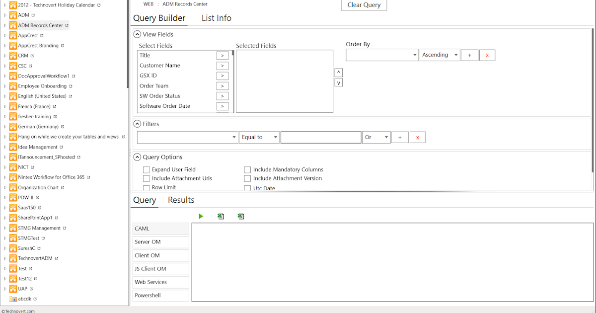 Download CAML Query Designer