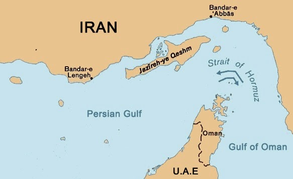 the strait of hormuz twenty four miles across at its narrowest where iran and an oman controlled peninsular tip face each other across the strait