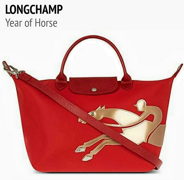 longchamp horse logo bag