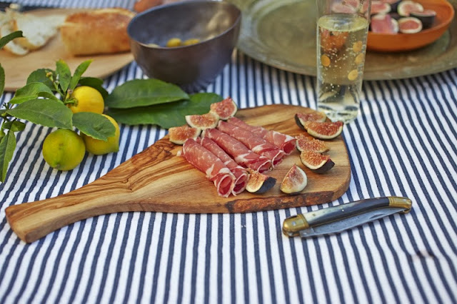 Italian Aperitivo capocollo salumi and black mission figs