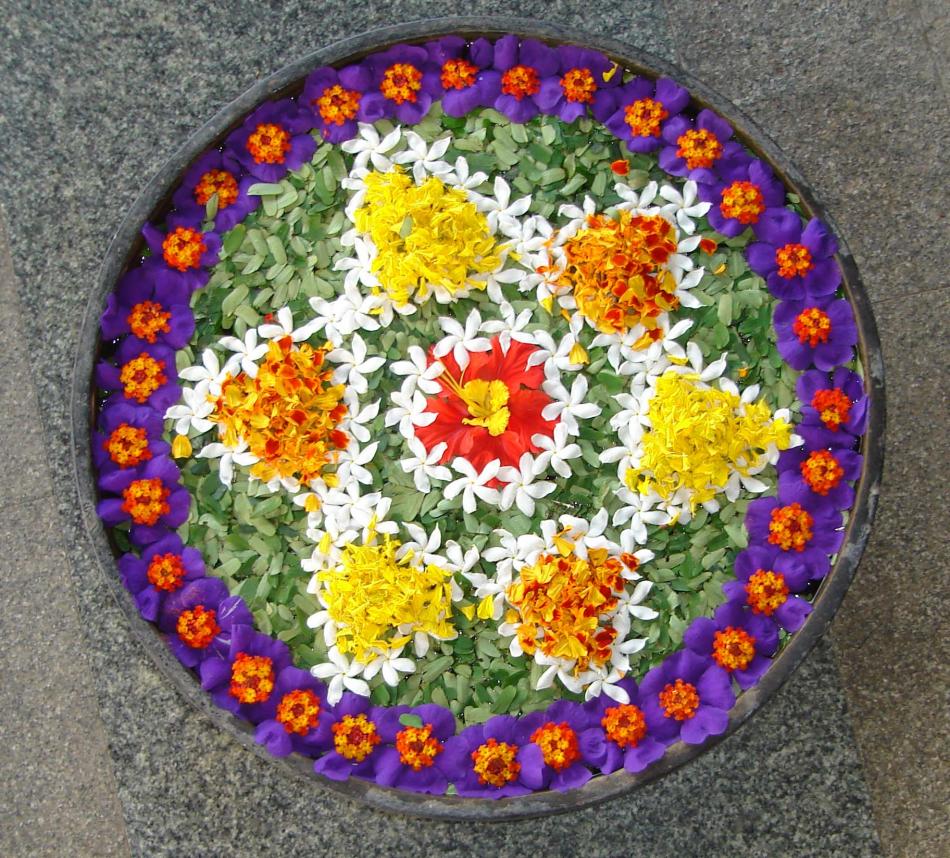 Pics obsession Flower Rangoli Designs