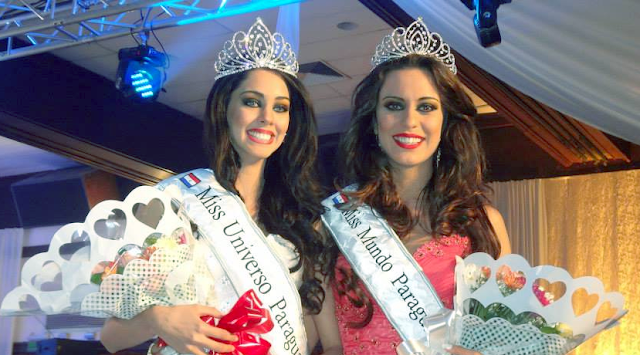 Miss Nuestra Belleza Paraguay 2013 Maria Guadalupe Gonzalez Talavera & Coral Ruiz Reyes